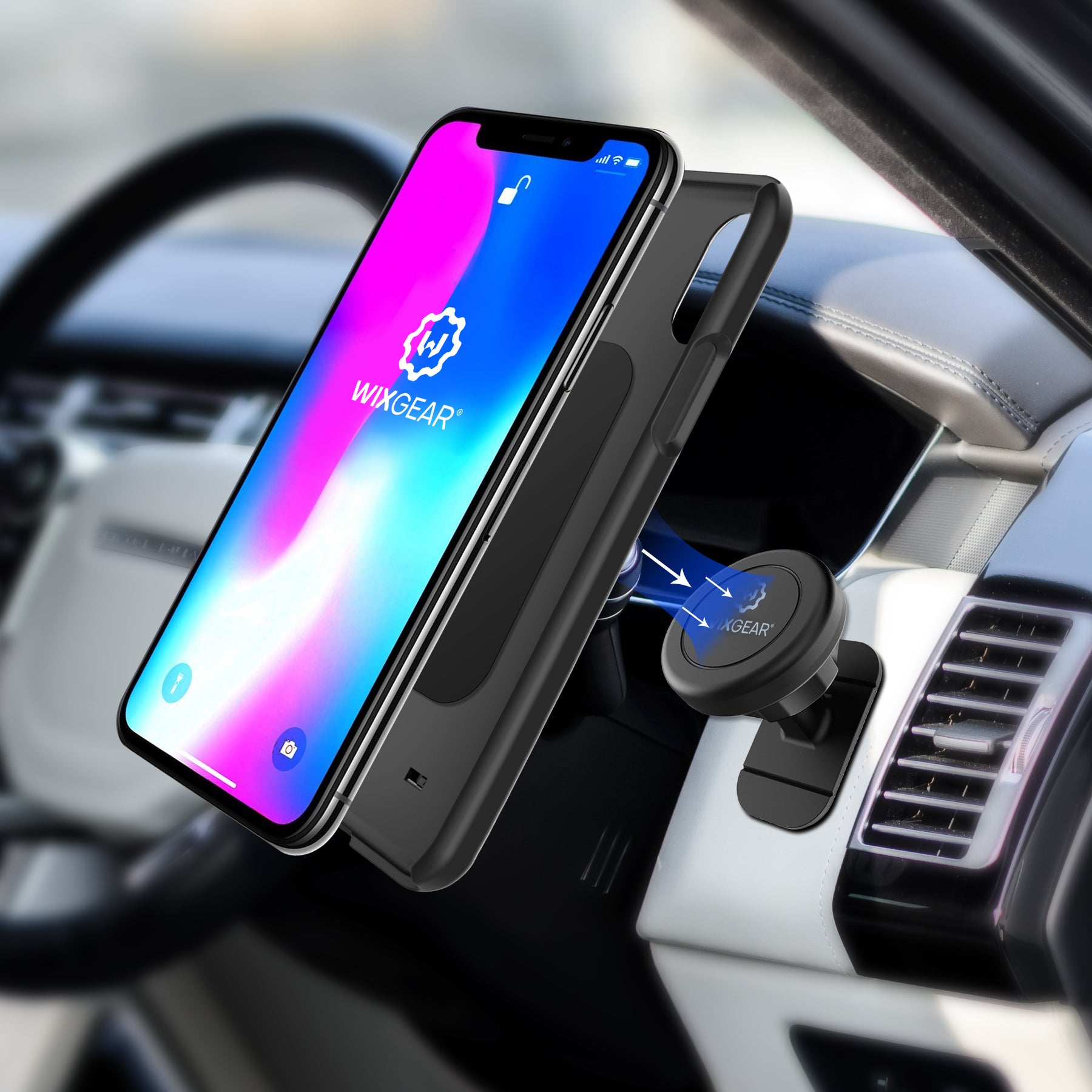 WixGear 3-in-1 Universal-Handyhalterung fürs Auto, Handy-Halterung